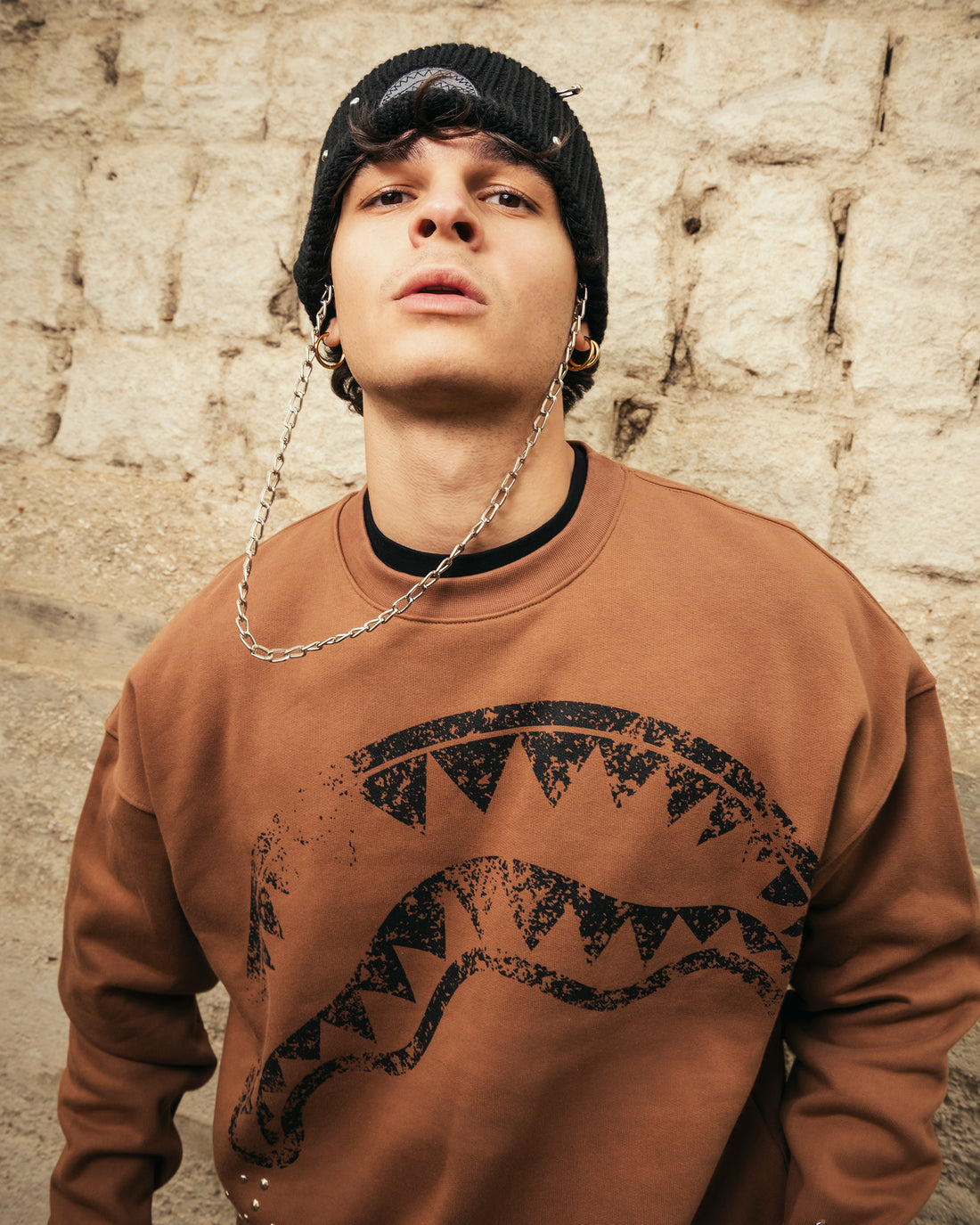 SHARK STAMP CREWNECK