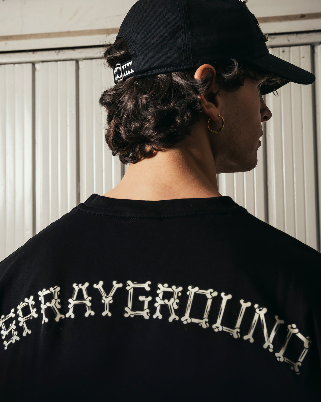 GLOW IN THE DARK SHARK BONE BOXY T-SHIRT