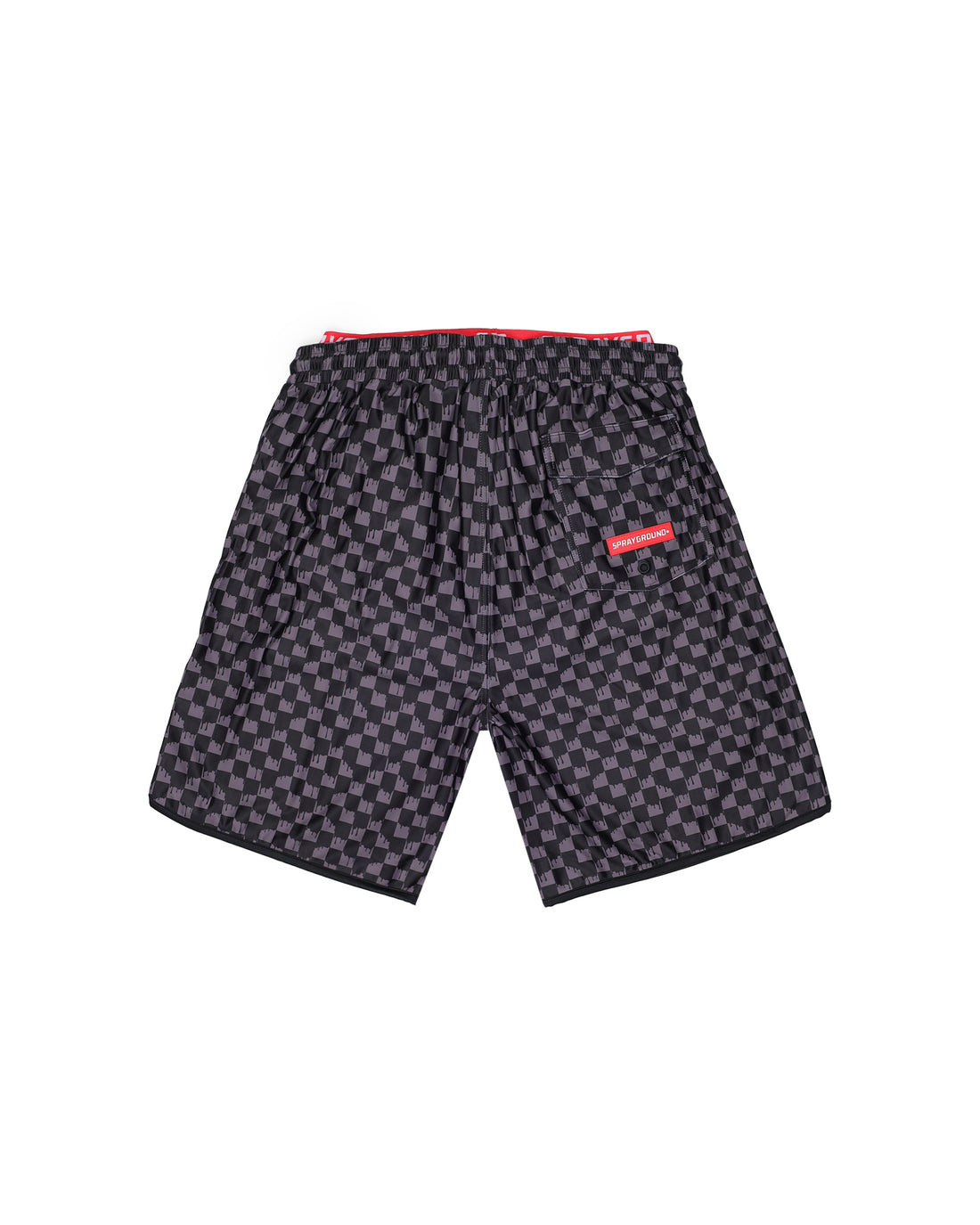 DRIP CHECKERED SWIM TRUNKS