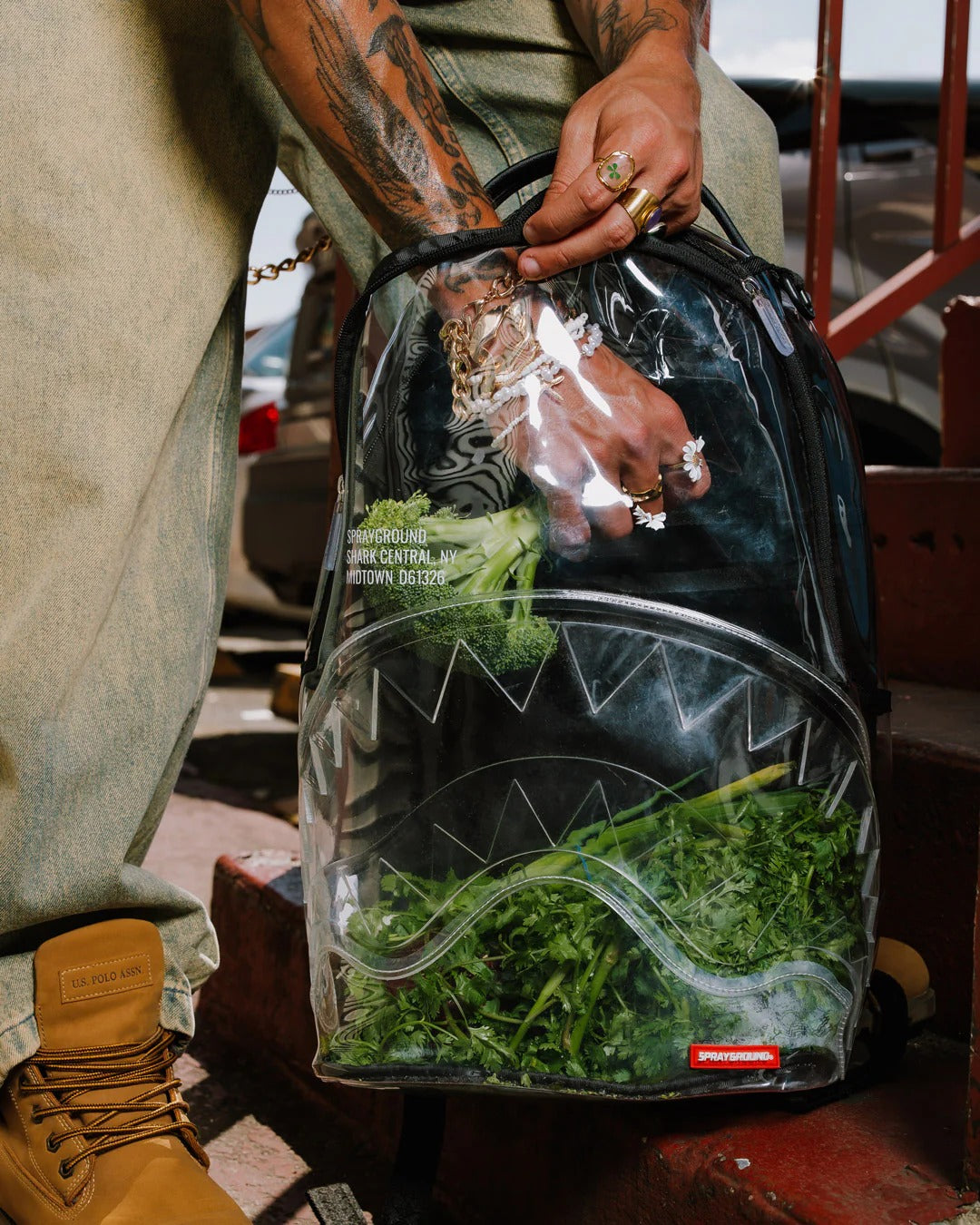 SHARK CENTRAL CLEAR DLXSV BACKPACK BLACKPANEL