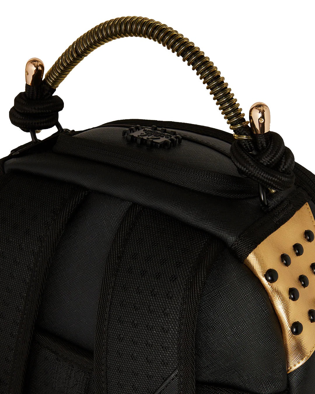 AI WONDERLAND GOLD AND BLACK BACKPACK