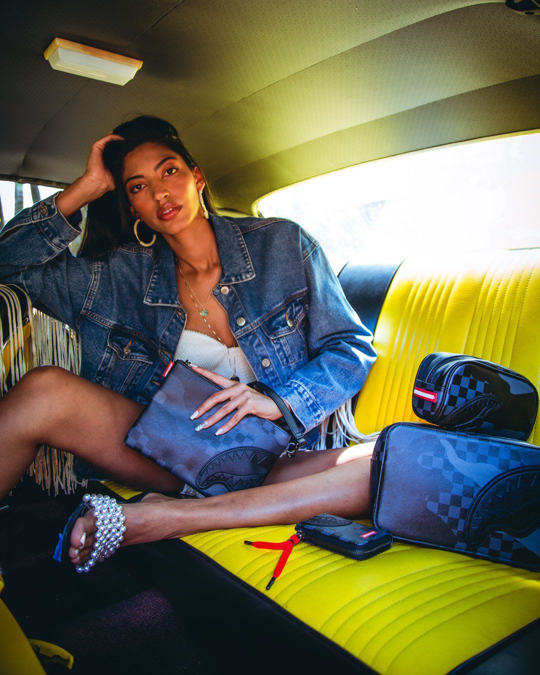 Sprayground Pochette 3AM NEVER SLEEP POUCHETTE Black