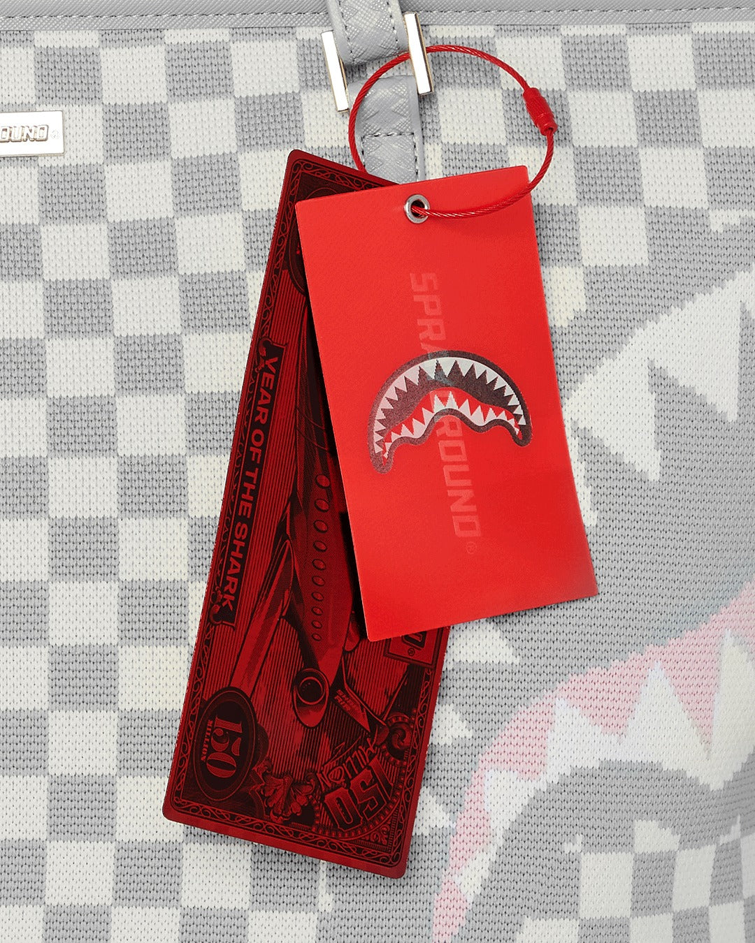 KNIT SHARKS IN PARIS IN CREAM TOTE