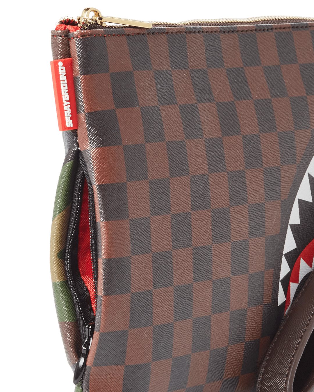 Sprayground Pochette CHECKS & CAMO POCHETTE Brown