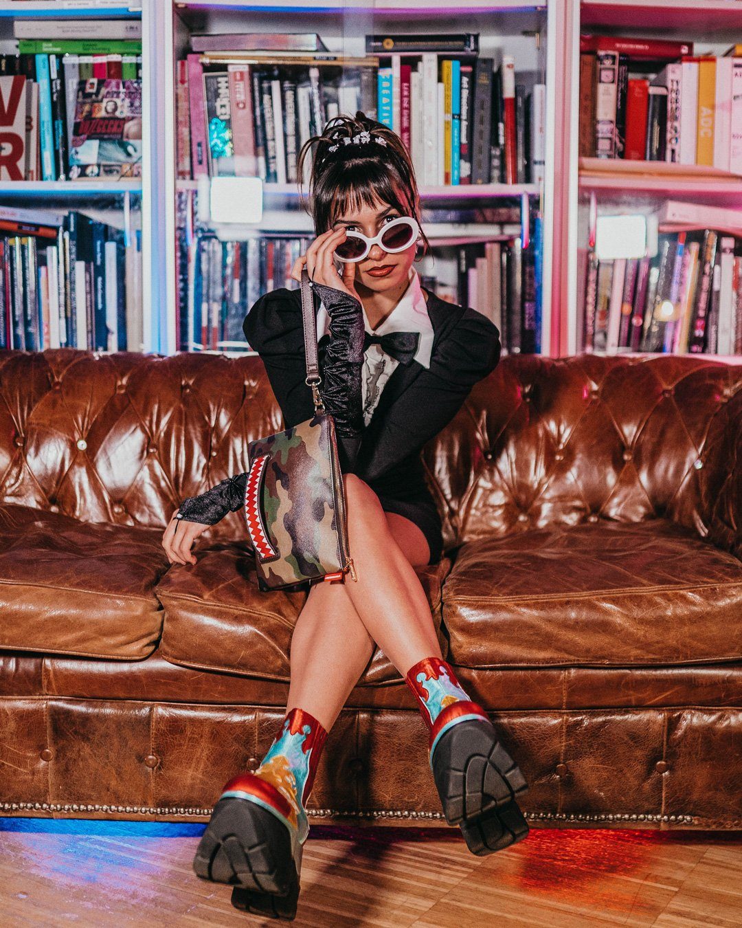 Sprayground Pochette CHECKS & CAMO POCHETTE Brown