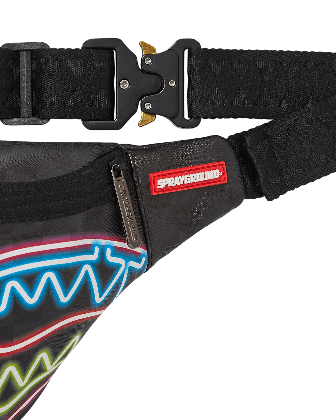 Sprayground Waist bag SHARKS IN PARIS GLOW SAVVY CROSSBODY Black