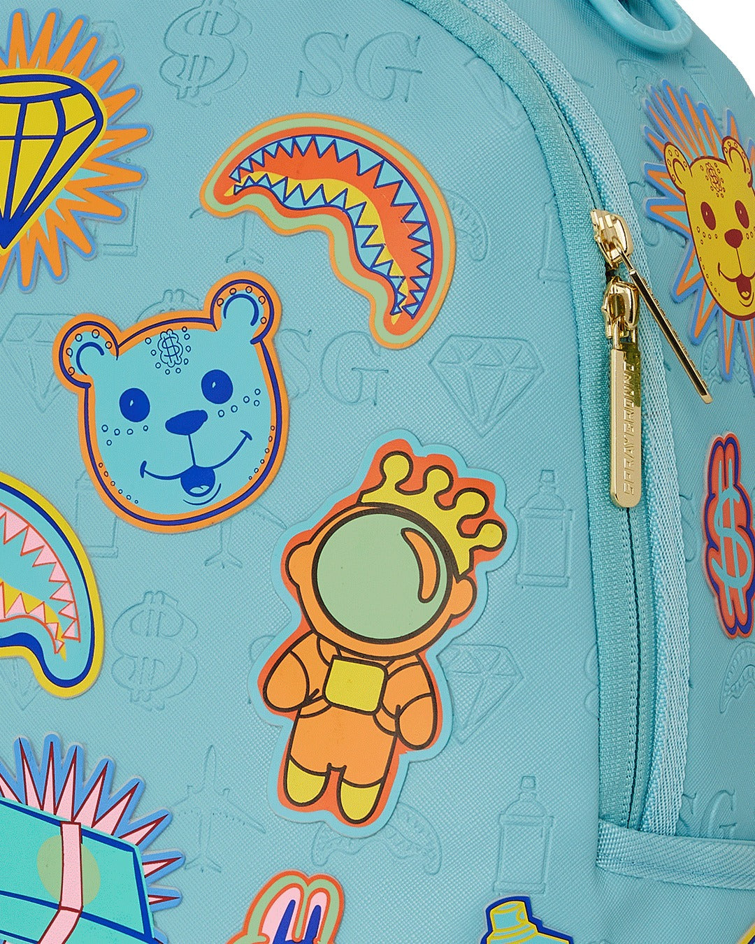 BLUE LAGOON EMBOSSED DLXSV BACKPACK