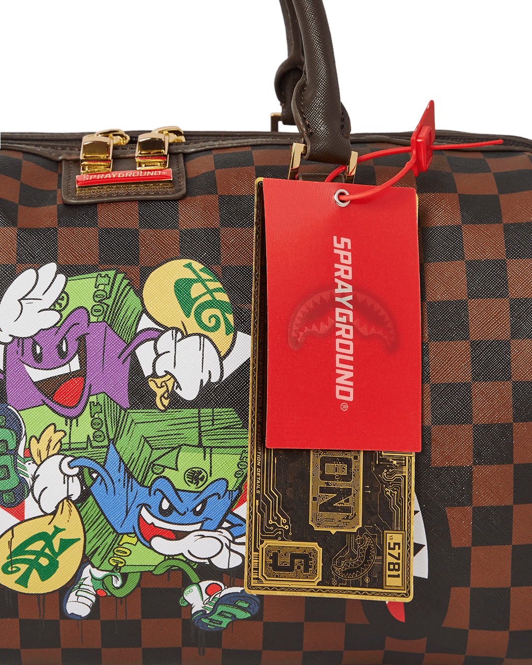 Sprayground Bag MONEY CHASER MINI DUFFLE Brown