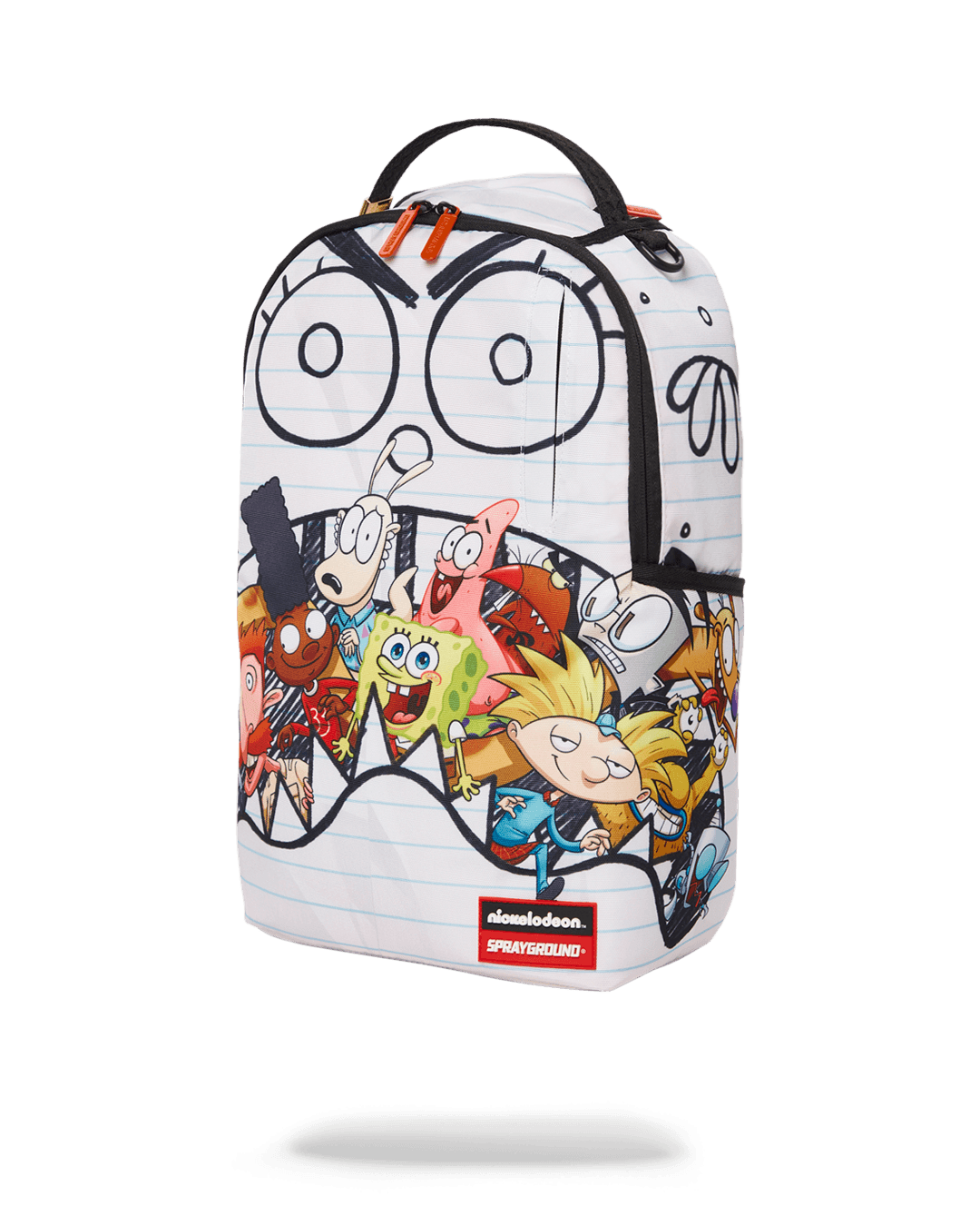 Sprayground Backpack SPONGEDOODLEBOB EATING White
