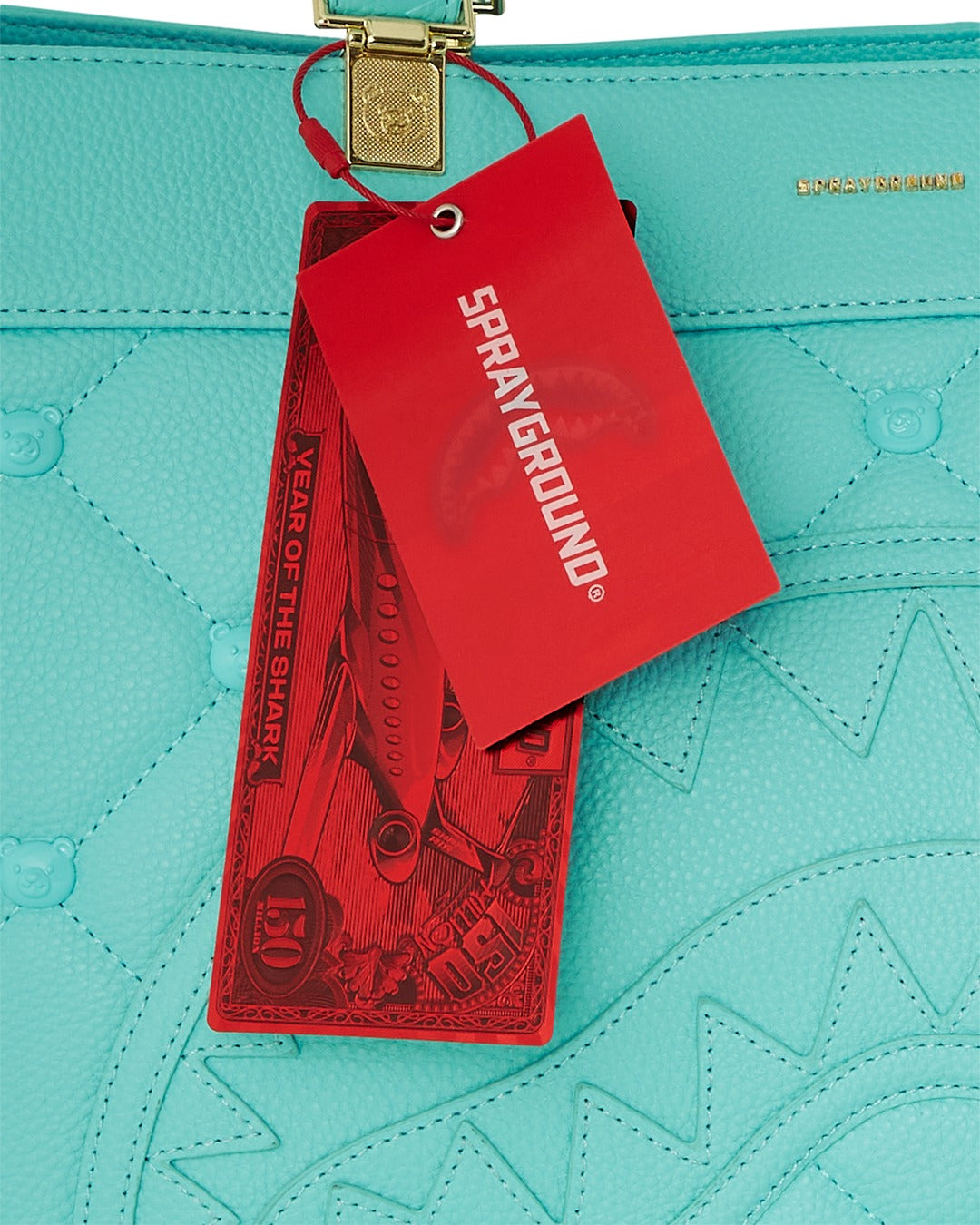 TIFF BLUE STUD TORTUGA TOTE