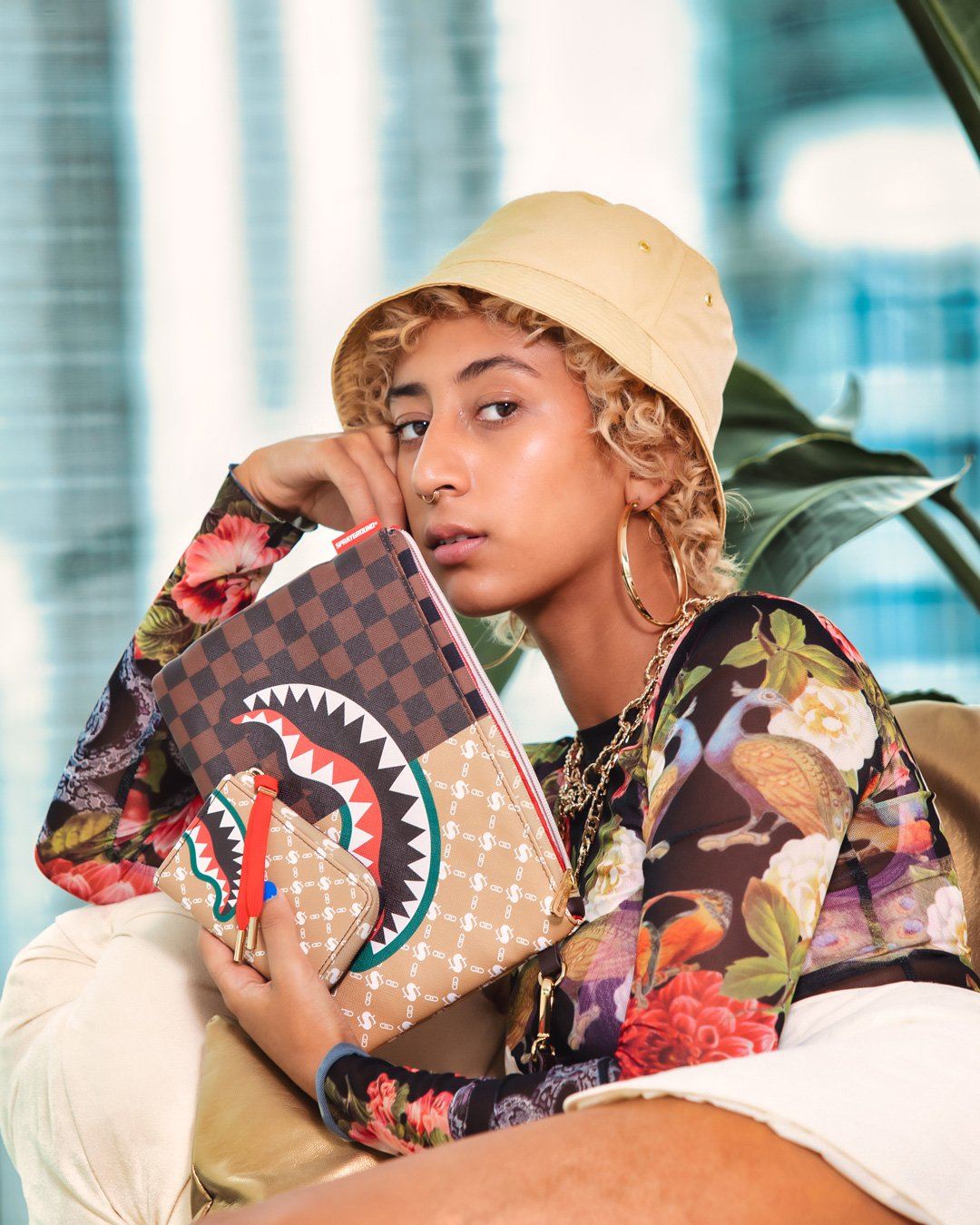 Sprayground Pochette PARIS VS FLORENCE POCHETTE Brown