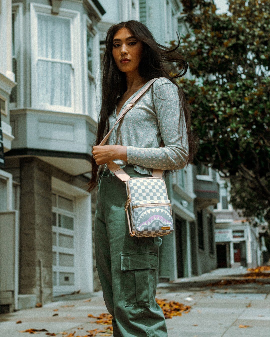 Sprayground Bag ROSE ALL DAY LA PALAIS SLING White