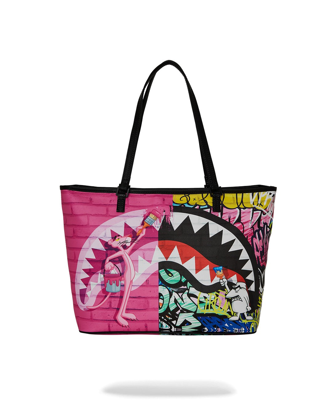 PINK PANTHER PAINTING TOTE