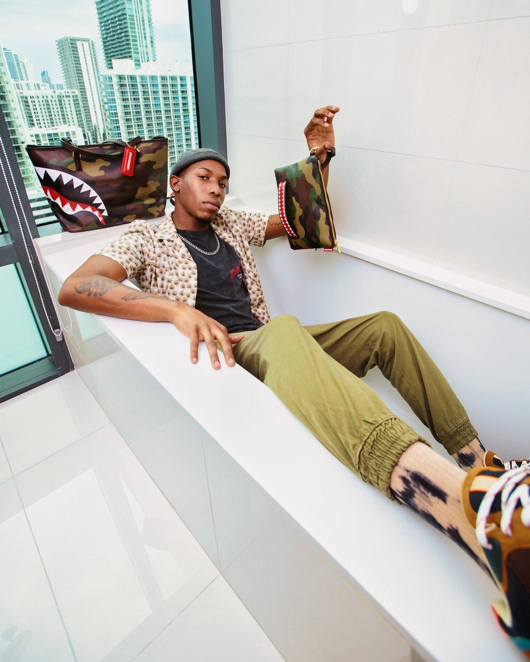 Sprayground Pochette CHECKS & CAMO POCHETTE Brown