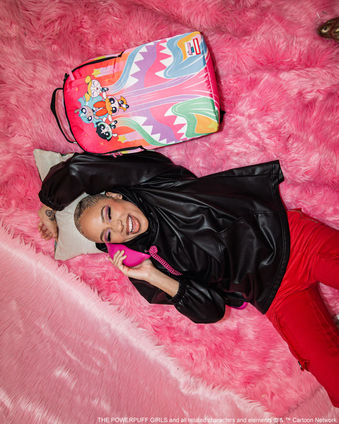 Power Puff Girls Sharkmouth Flying Trails Dlxsr Backpack