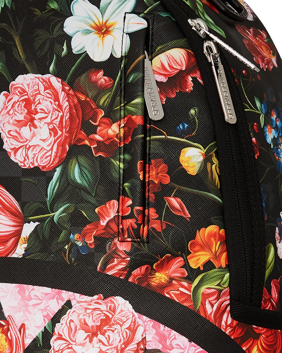 SPLIT PINK FLORAL CHECK DLXSV BACKPACK