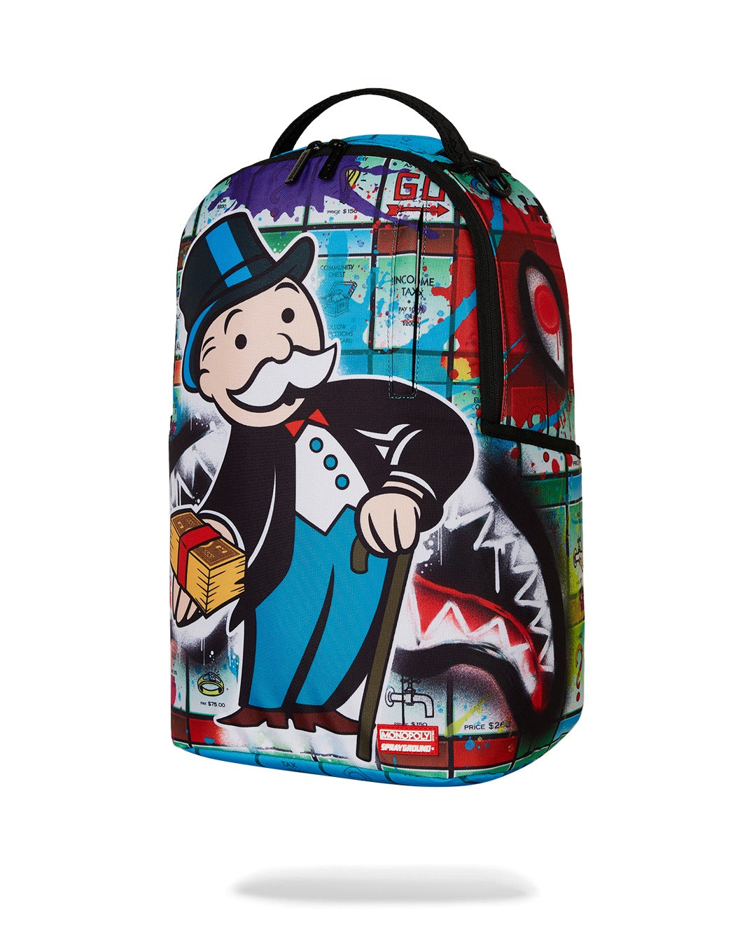 MONOPOLY MAN SPRAYED BOARD DLXR BACKPACK