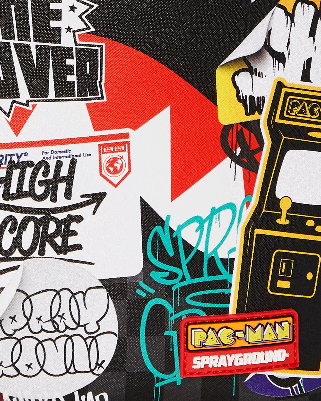 PACMAN STICKERS DLXSV BACKPACK