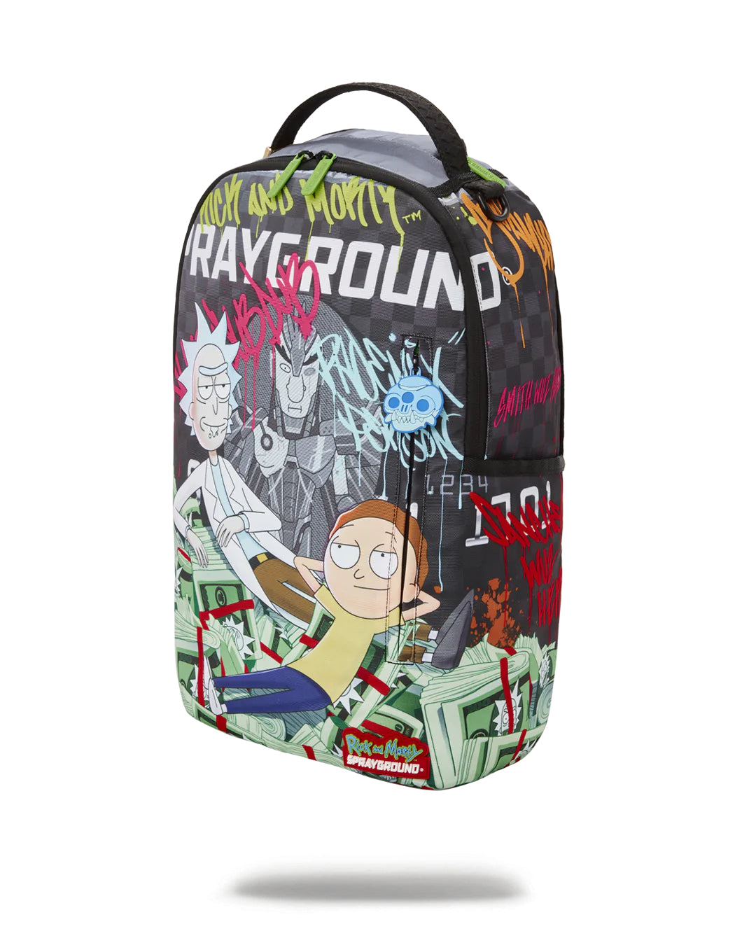 Rick And Morty Grafitti Money Dlxr Backpack