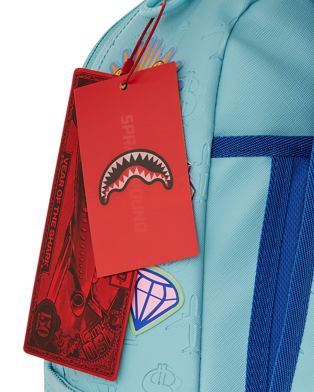 BLUE LAGOON EMBOSSED DLXSV BACKPACK