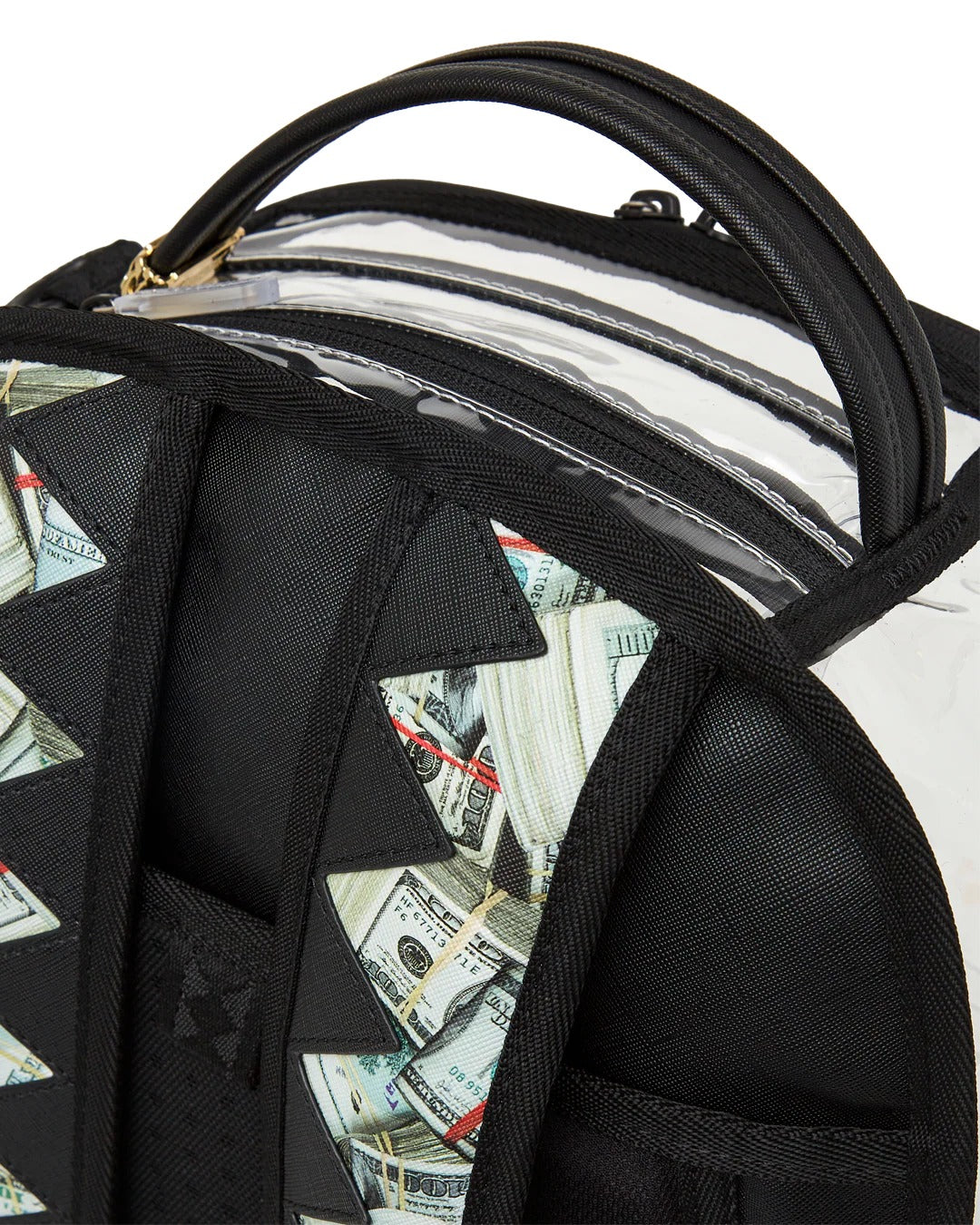 MONEY PILE DLXS CLEAR BACKPACK