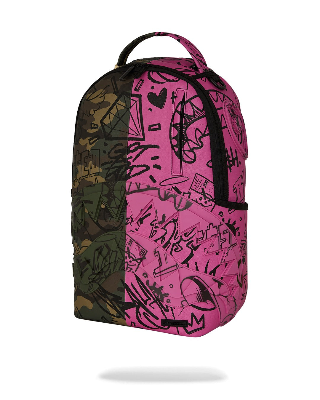 SPLIT PINK AND CAMO DLX BACKPACK