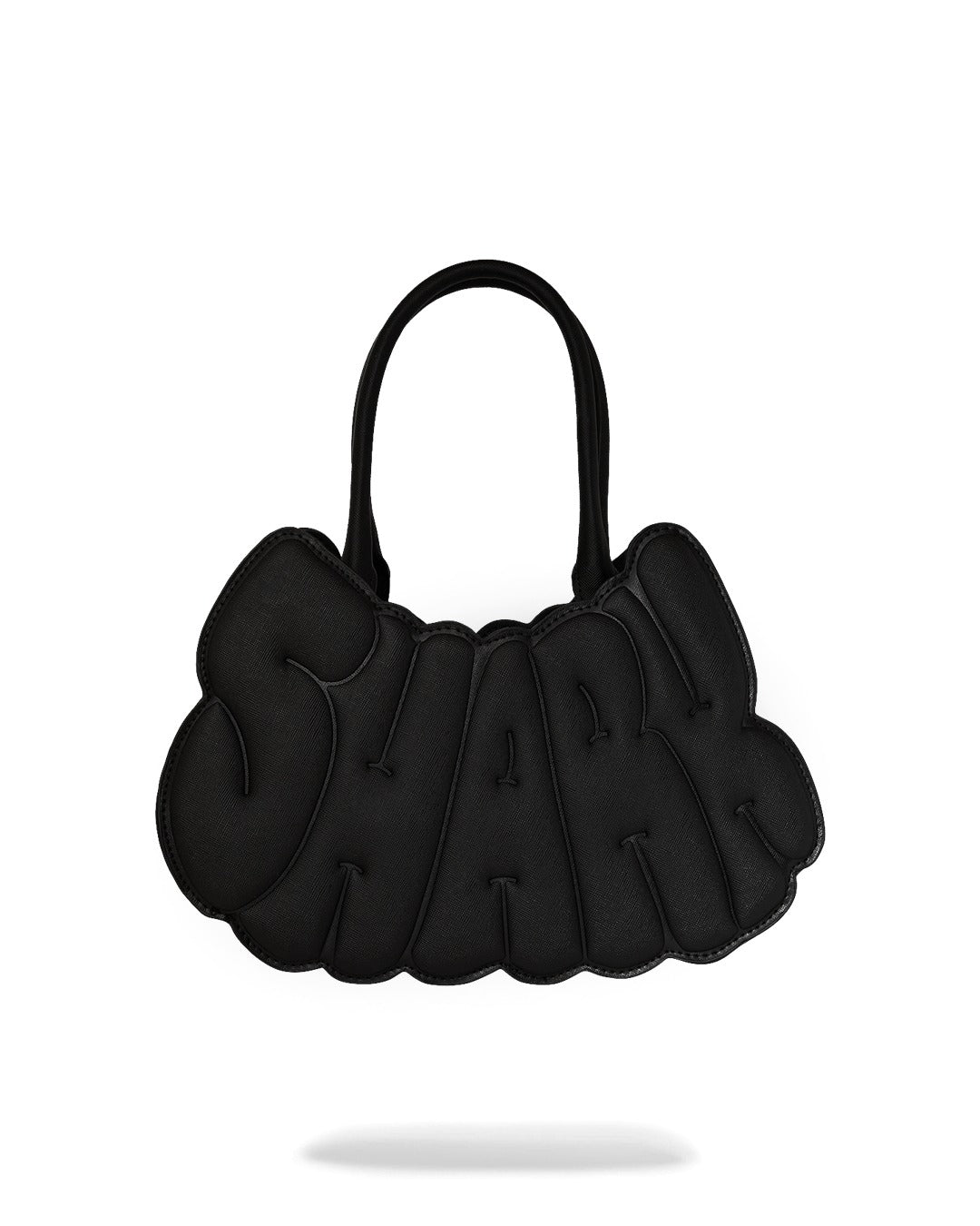 METALLIC DRIP SHARK BUBBLE LETTERS HANDBAG