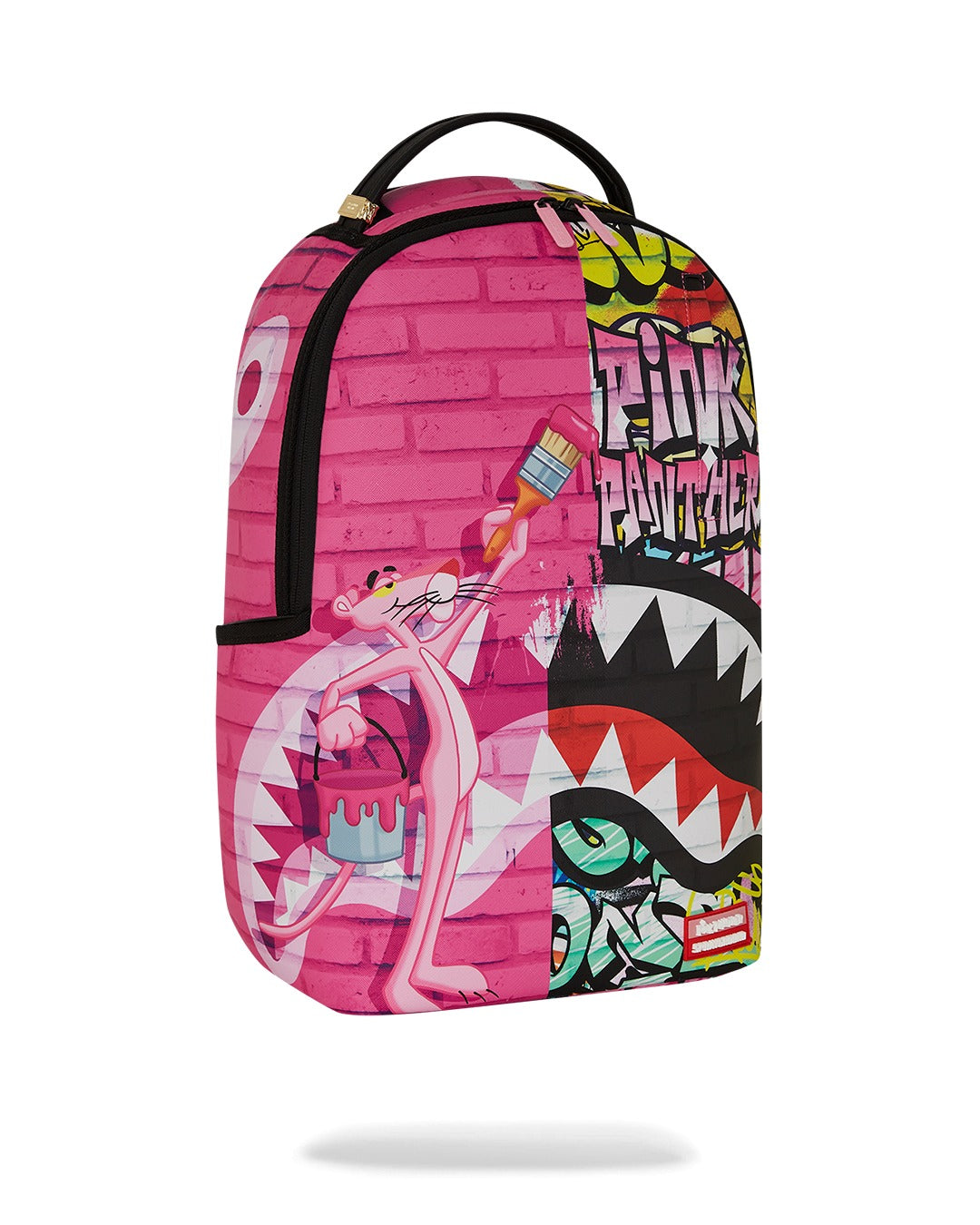 PINK PANTHER PAINTING OVER GRAFFITI DLXR BACKPACK